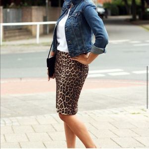 JONES NEW YORK Leopard - Animal Print Skirt, 10
